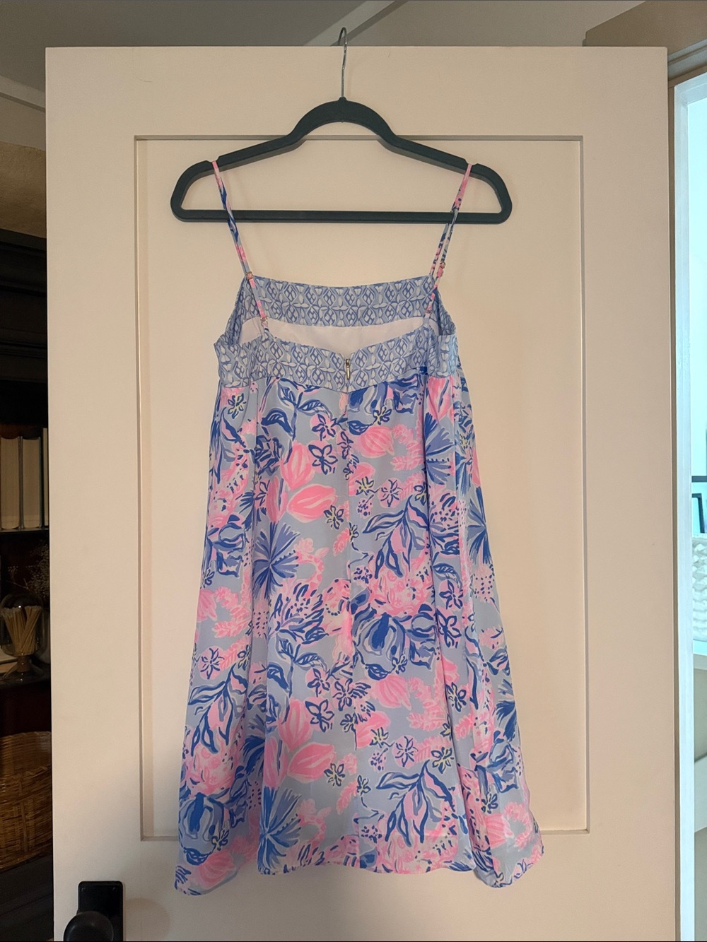 Lilly Pulitzer Pink and Blue Floral Mini Dress - Picture 3 of 4
